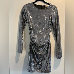 H&M Silver Sequin Dress NWT